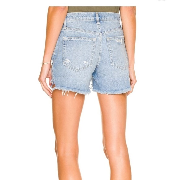 FREE PEOPLE DENIM SHORTS size 25. Button fly. - Picture 2 of 10